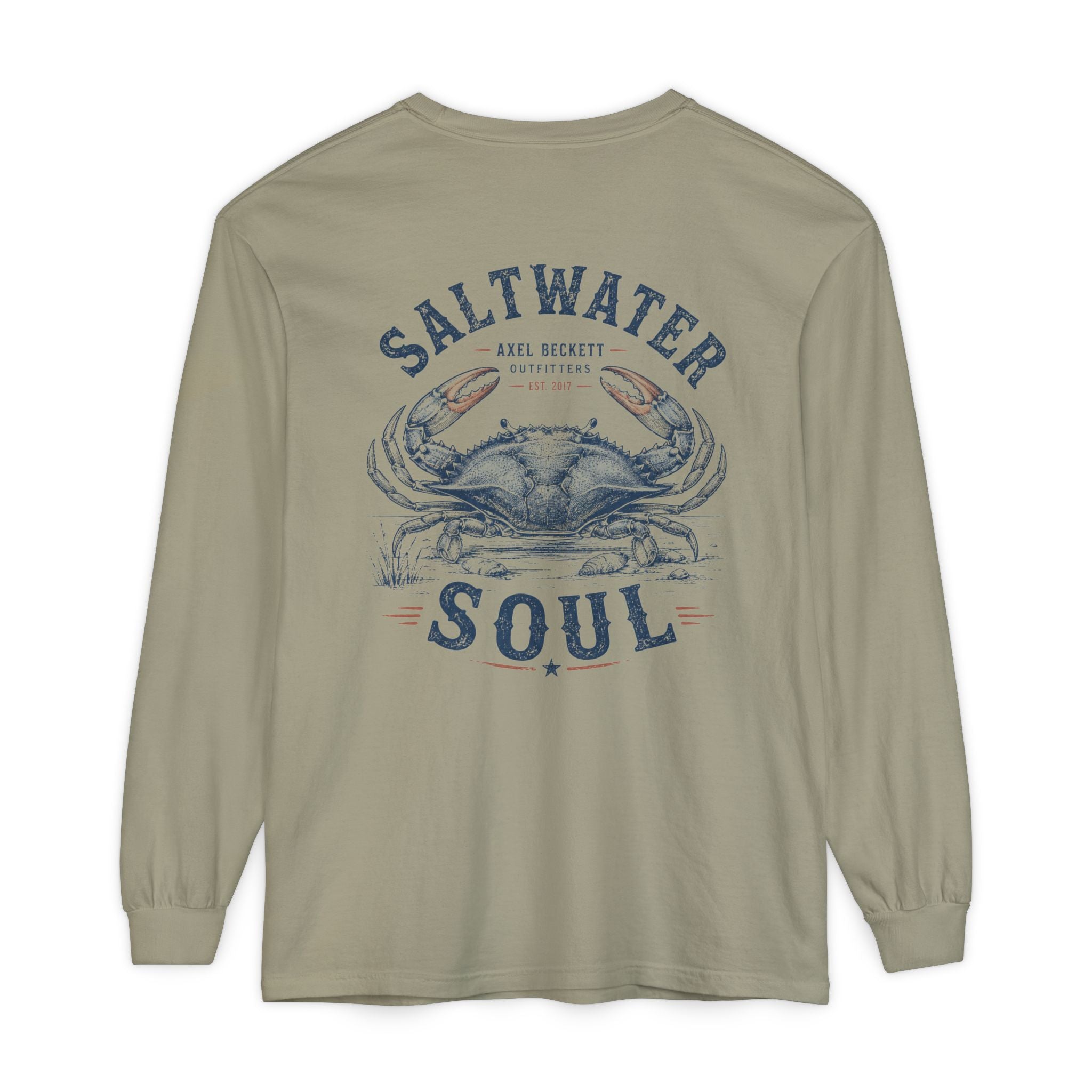 Saltwater Soul Blue Crab Long Sleeve Tee