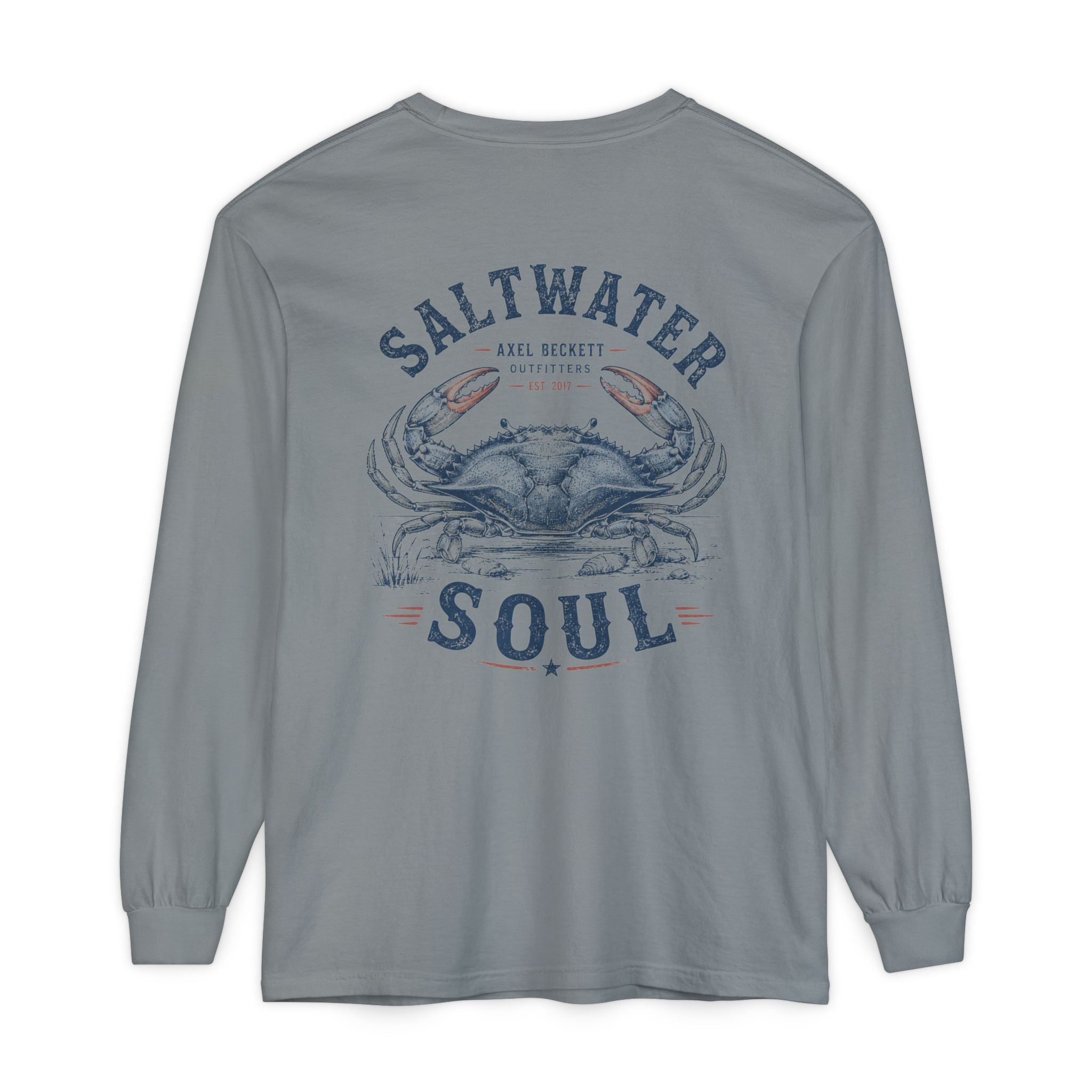 Saltwater Soul Blue Crab Long Sleeve Tee