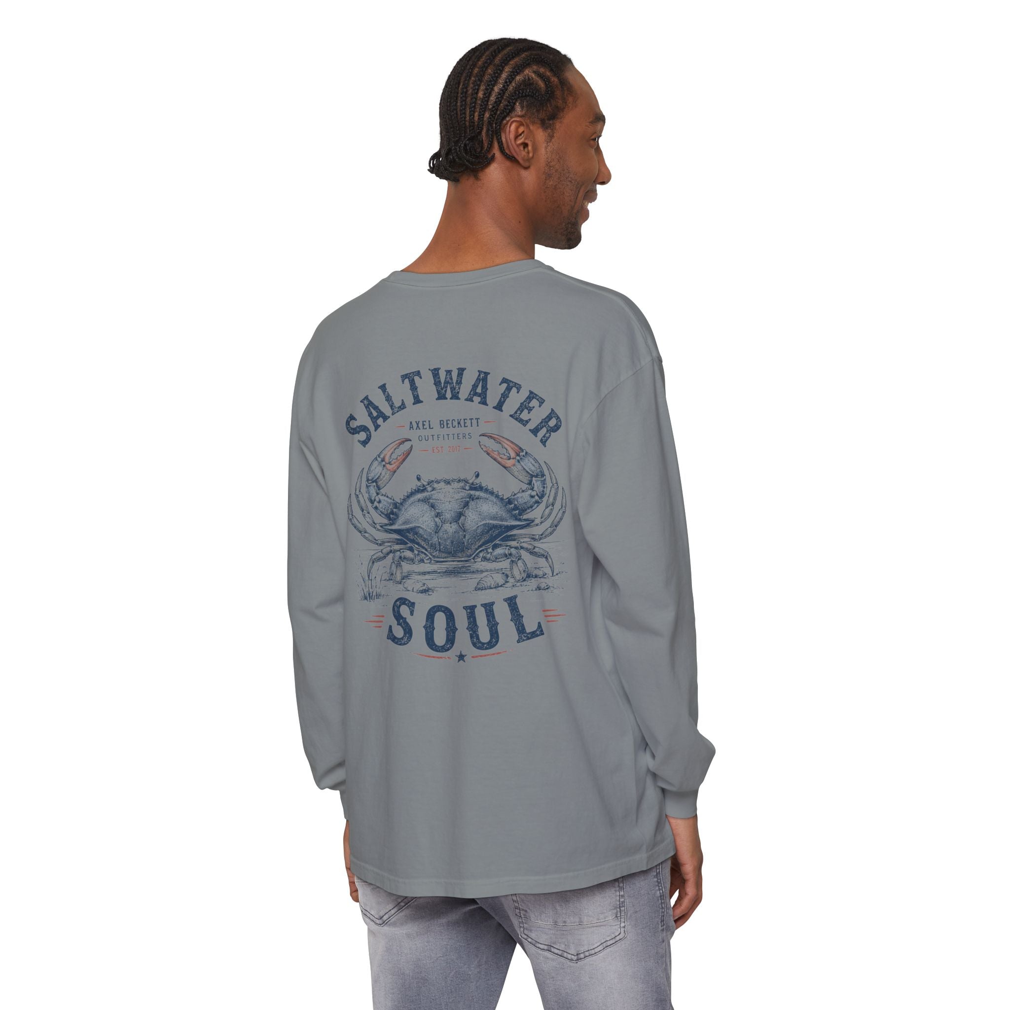 Saltwater Soul Blue Crab Long Sleeve Tee