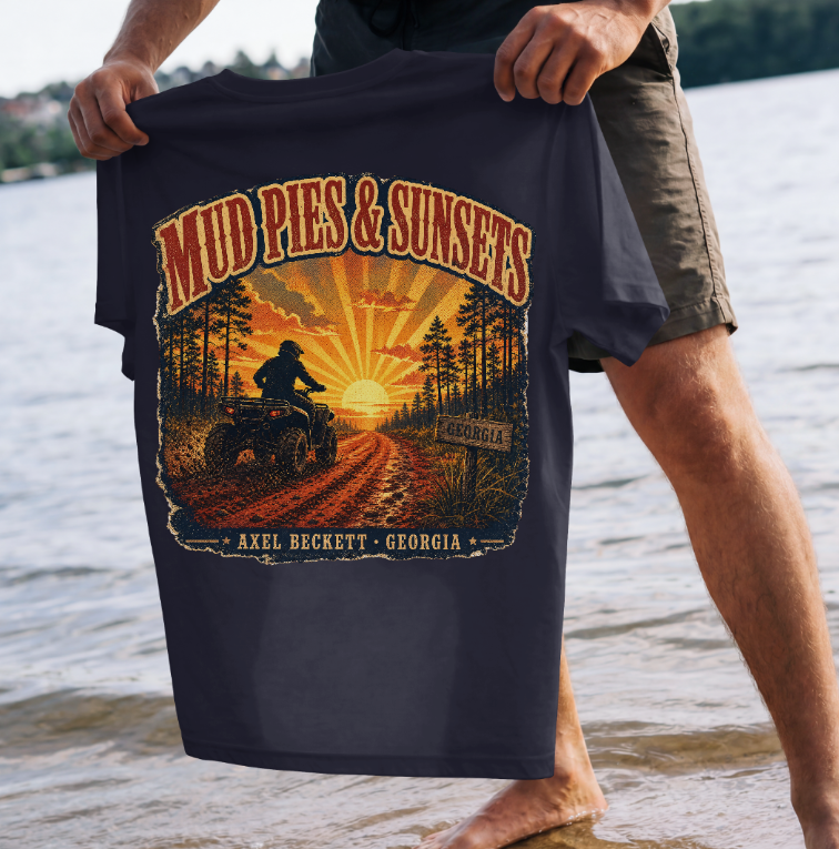 Mud Pies & Sunsets — Off-Road ATV Tee