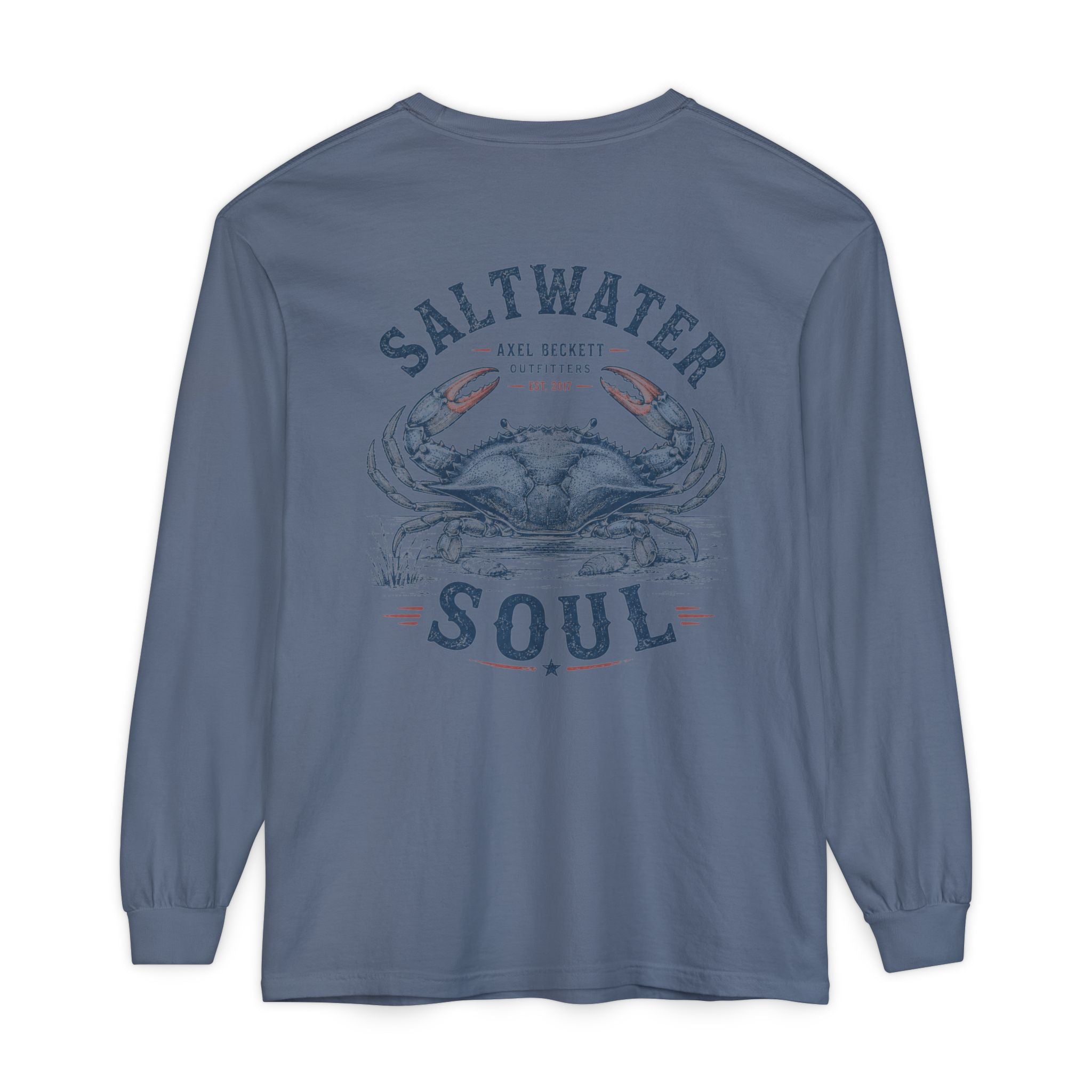 Saltwater Soul Blue Crab Long Sleeve Tee